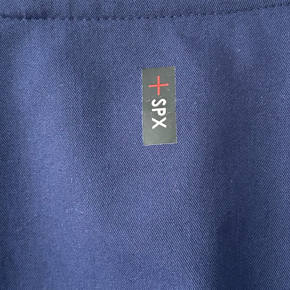 Grey's Anatomy Women’s Spandex Stretch Navy Blue Scrub Top Size 2XL - Picture 6 of 9